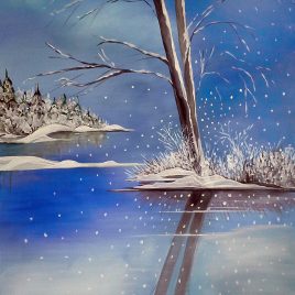 Bild „Blauer Winter“